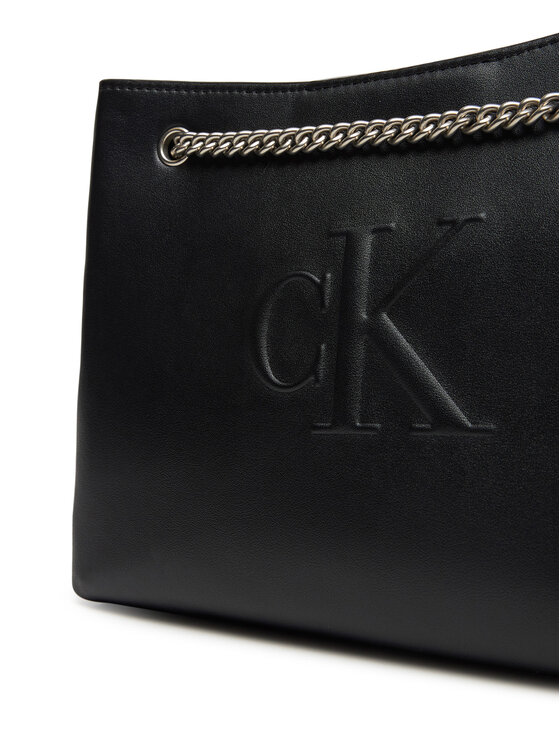 Calvin Klein Jeans Calvin Klein Jeans Táska Sculpted Chain Shoulder Bag LV04K3163G Fekete