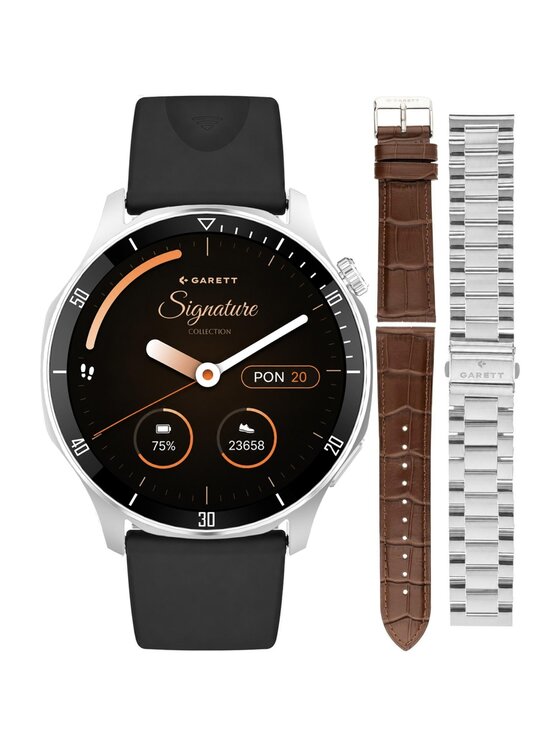 Garett Garett Zegarek 5904238485132-PAY-BLACK Czarny