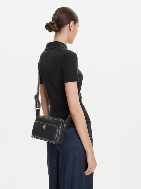 Tommy Hilfiger Tommy Hilfiger Torbica Th Joy Camera Bag AW0AW16812 Crna