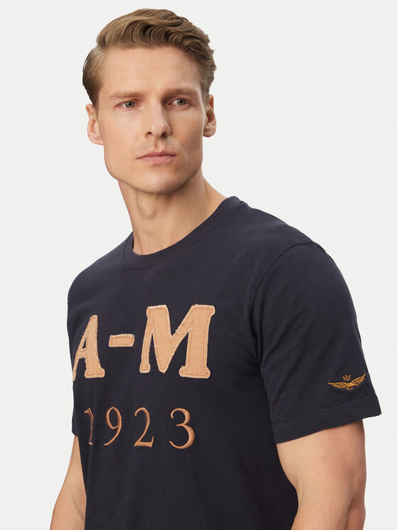 Aeronautica Militare Aeronautica Militare T-Shirt 261TS2526UJ00686 Tmavomodrá Regular Fit