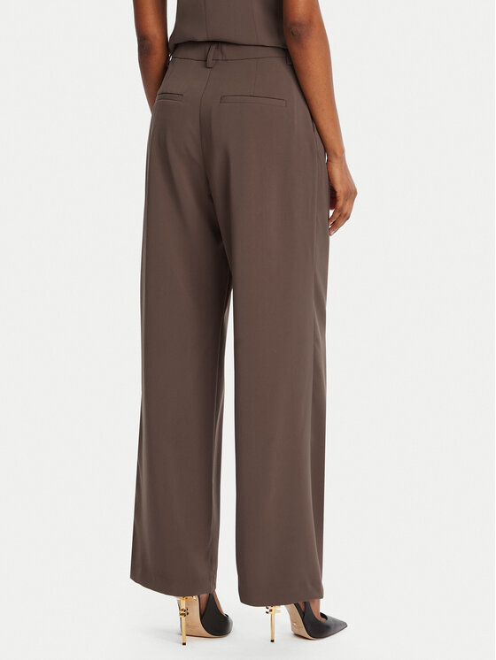 BARDOT BARDOT Hlače iz tkanine Sloane Straight 58620PB3 Rjava Regular Fit