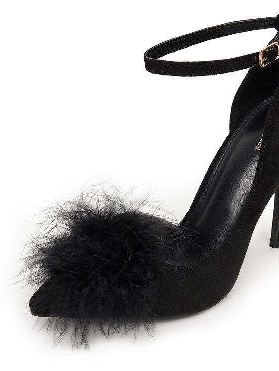 DeeZee DeeZee Pantofi cu toc subțire HT92831-126 Negru