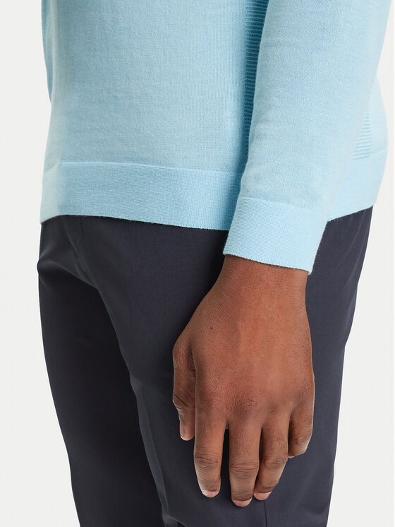 BOSS BOSS Pulover K_Momentum 50541944 Albastru celest Regular Fit