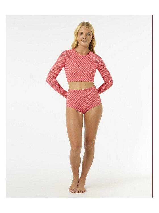 Rip Curl Rip Curl Dół od bikini Shell Cove Boy Leg Pant Czerwony