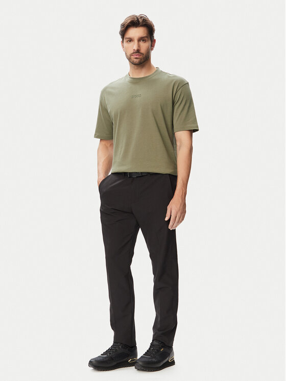 BOSS BOSS Tricou Tee 10 50519368 Kaki Relaxed Fit