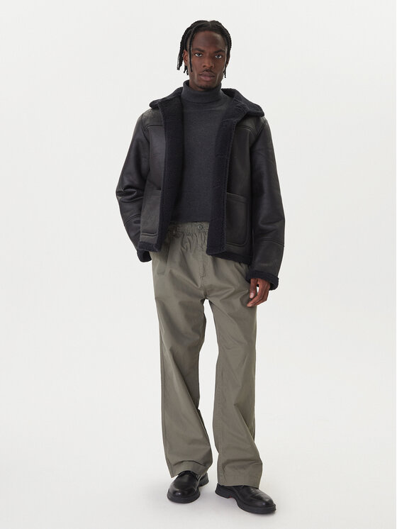 Jack & Jones Jack & Jones Műbőr dzseki Cambridge 12282946 Fekete Regular Fit