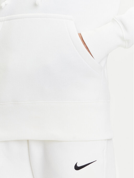 Nike Nike Bluză Phoenix Fleece HF6839 Alb Relaxed Fit