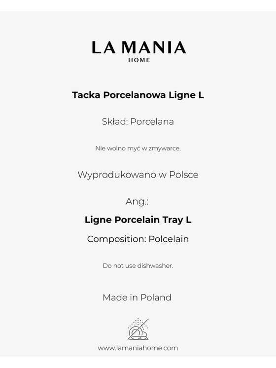 La Mania La Mania Taca LIGNE Czarny