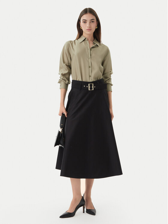 Marella Marella Пола тип трапец Tappeto 2613101101 Черен Regular Fit