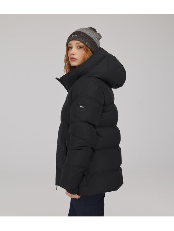 Lee Cooper Lee Cooper Kurtka zimowa MIRIAM Czarny Oversize