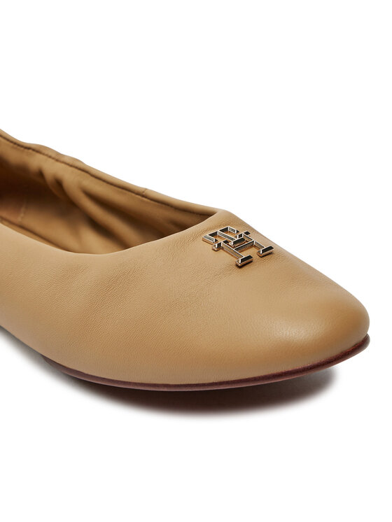 Tommy Hilfiger Tommy Hilfiger Μπαλαρίνες Th Elevated Elastic Ballerina FW0FW07882 Χακί