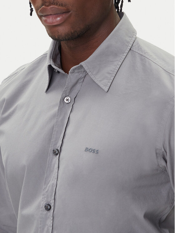 BOSS BOSS Marškiniai Relegant 50518304 Pilka Regular Fit