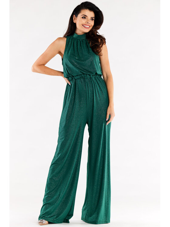 Awama Awama Kombinezon A555 Zielony Basic Fit