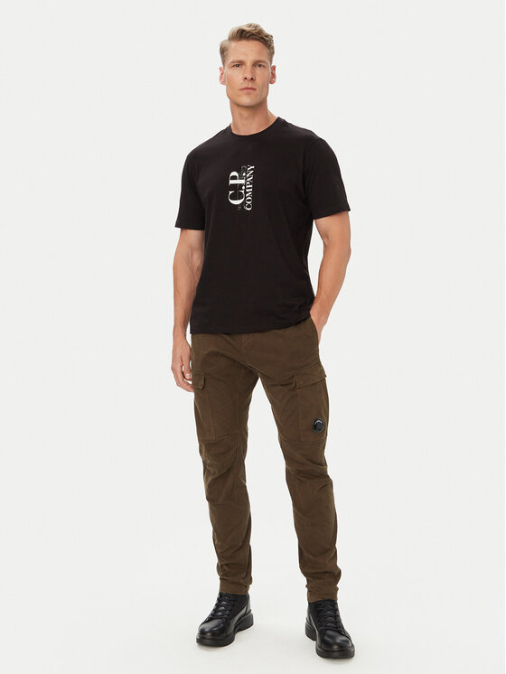 C.P. Company C.P. Company Футболка 21CMTS134A005100W Чорний Regular Fit