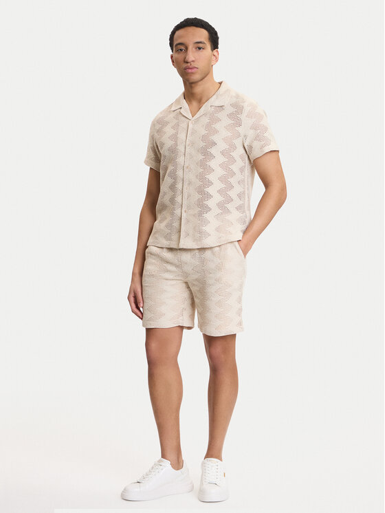 Guess Guess Pantaloncini di tessuto M6GD29 K3237 Beige Regular Fit