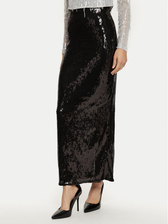 ONLY ONLY Maxi szoknya Mary 15337139 Fekete Regular Fit