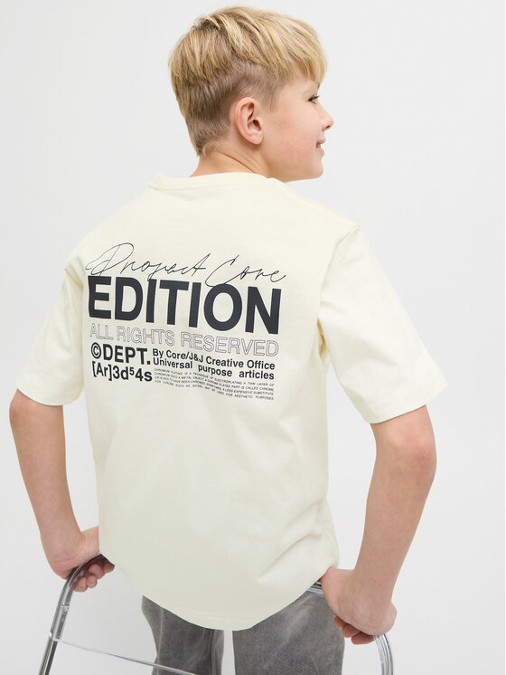 Jack&Jones Junior Jack&Jones Junior Marškinėliai Dynamic Dust 12274677 Geltona Loose Fit