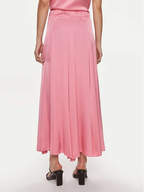 ViCOLO ViCOLO Spódnica midi TB0036 Różowy Regular Fit