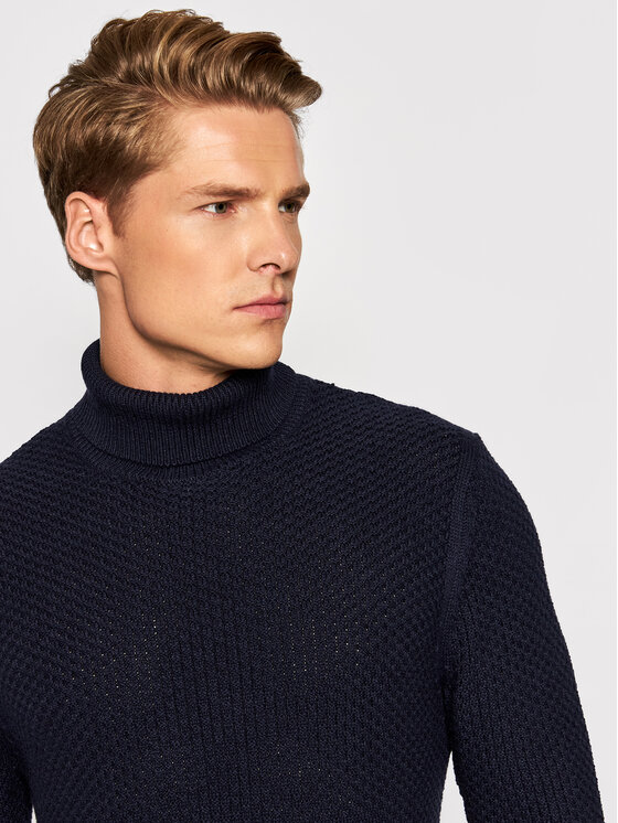 Dolcevita MM 7165 T KCN4 Blu scuro Regular Fit