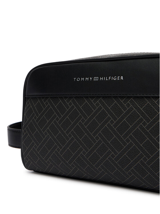Tommy Hilfiger Tommy Hilfiger Kozmetická taštička Th Flag Monogram Washbag AM0AM14298 Čierna