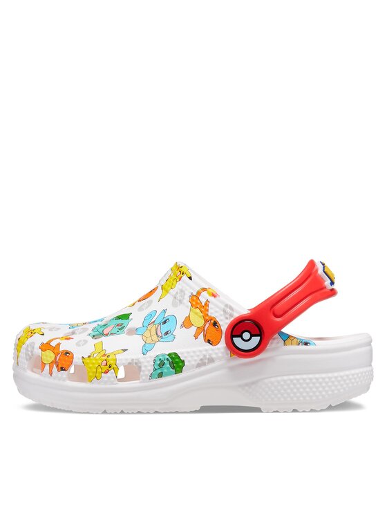 Crocs Crocs Klapki Classic Pokemon Clog Kids 207739 Biały