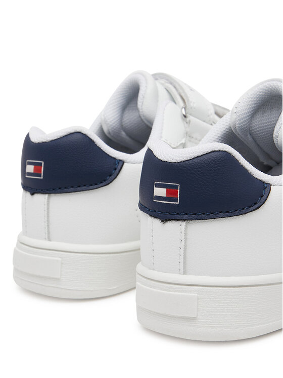 Tommy Hilfiger Tommy Hilfiger Sneakersy Stripes Low Cut Velcro Sneaker T1X9-33839-1355 M Biały