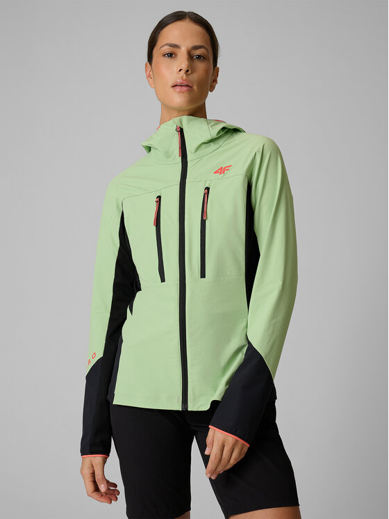 4F 4F Kurtka wielofunkcyjna TREKKING Turkusowy Regular Fit