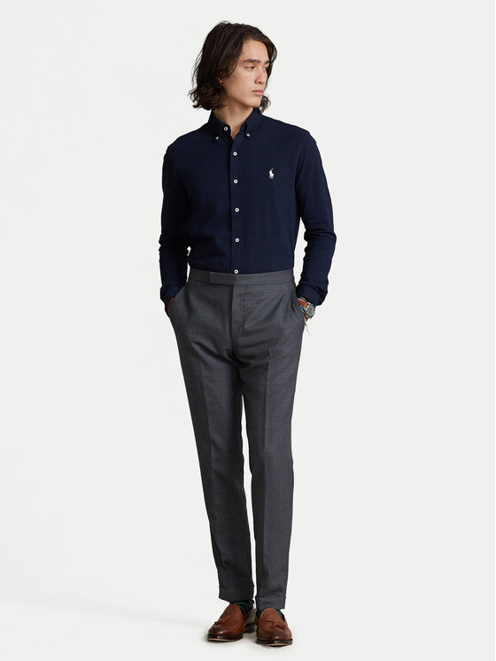 Polo Ralph Lauren Polo Ralph Lauren Πουκάμισο 710654408016 Σκούρο μπλε Regular Fit