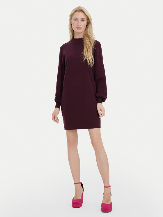 Vero Moda Vero Moda Úpletové šaty Nancy 10249116 Fialová Loose Fit