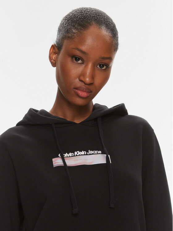 Calvin Klein Jeans Calvin Klein Jeans Μπλούζα Diffused J20J223267 Μαύρο Regular Fit