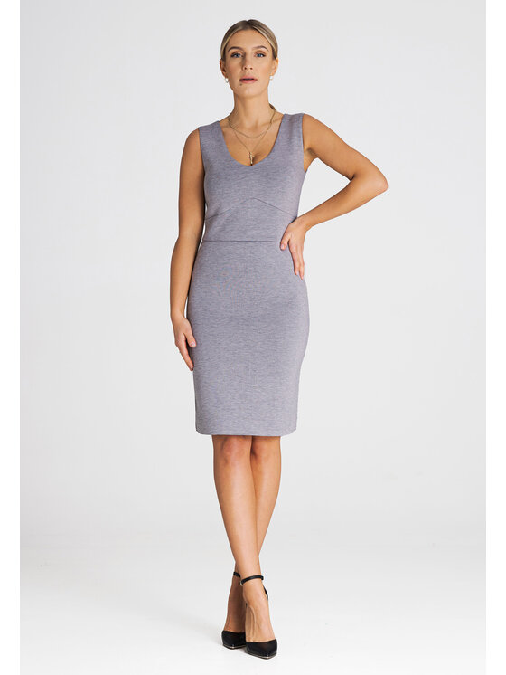 FIGL FIGLFIGL Vestito M979 Grigio Regular Fit