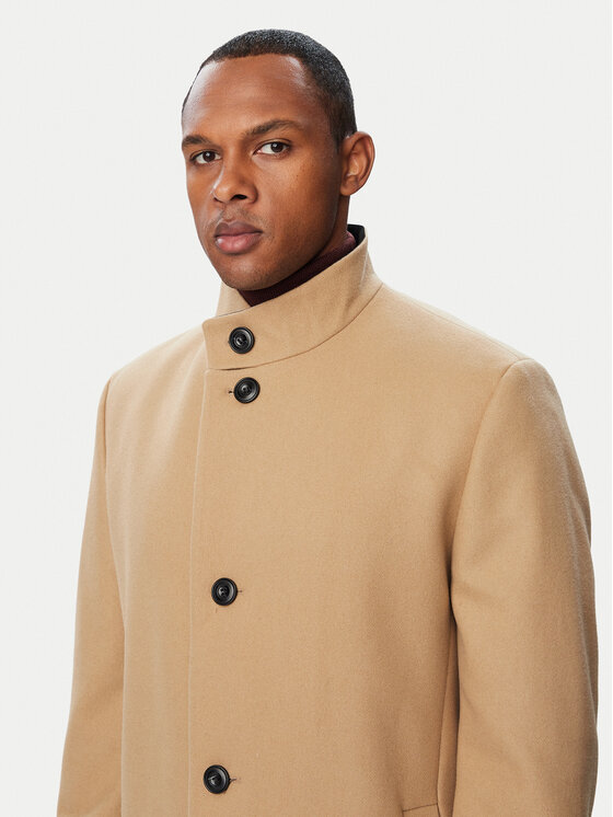 HUGO HUGO Вовняне пальто 50569223 Бежевий Regular Fit