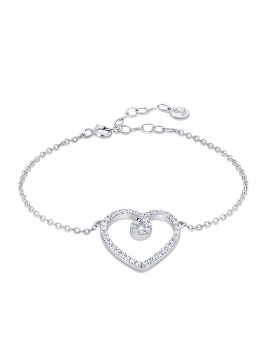 Leis Leis Bracciale Eterna Placcatura in argento rodiato