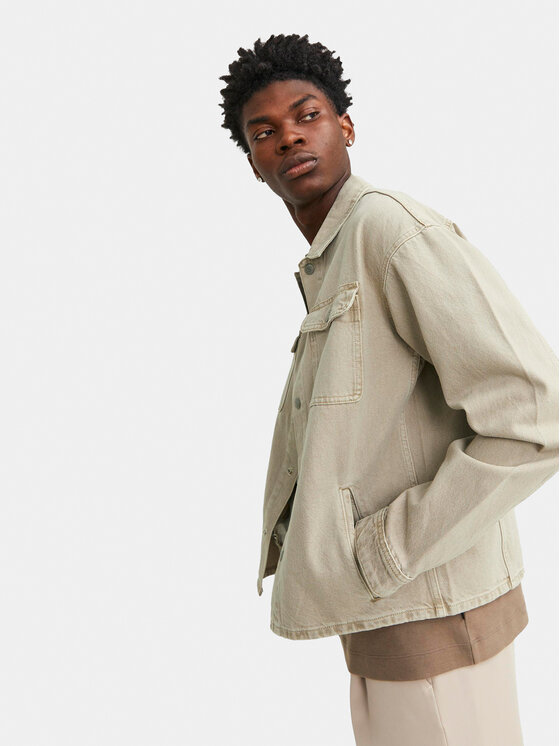Jack & Jones Jack & Jones Geacă de blugi Chase 12249029 Bej Loose Fit