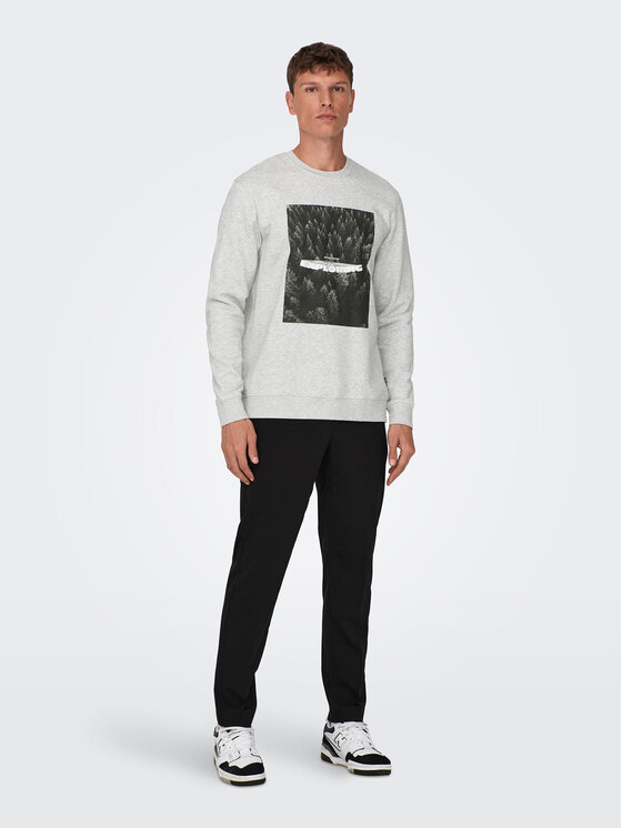 Only & Sons Only & Sons Felpa 22027006 Grigio Relaxed Fit