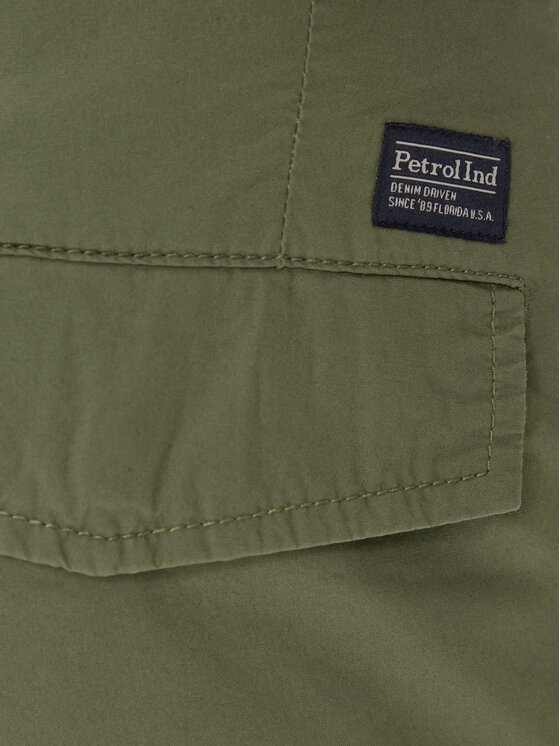 Petrol Industries Petrol Industries Pantaloncini di tessuto M-1050-SHO600 Verde Cargo Fit