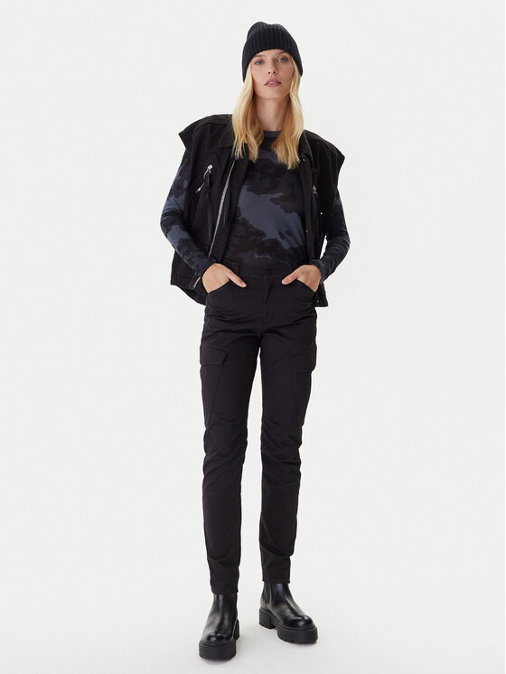G-Star Raw G-Star Raw Spodnie materiałowe Cargo D27017-5126 Czarny Slim Fit