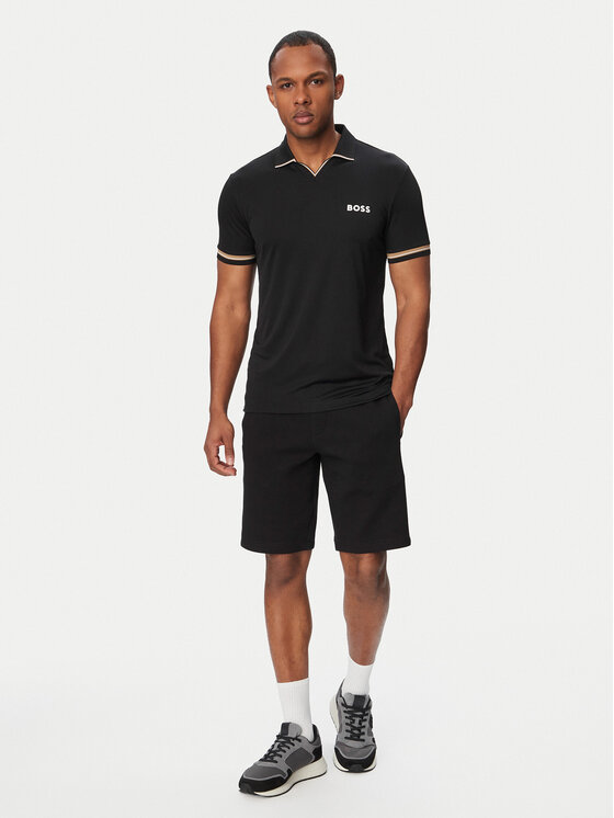 BOSS BOSS Polokošeľa Serve 50559200 Čierna Regular Fit