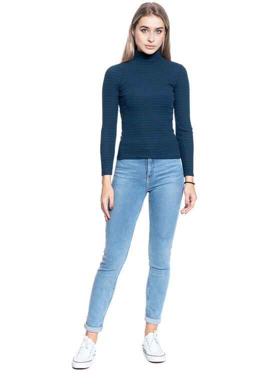 Lee Lee Maglione STRIPED RIB TEE Blu Slim Fit