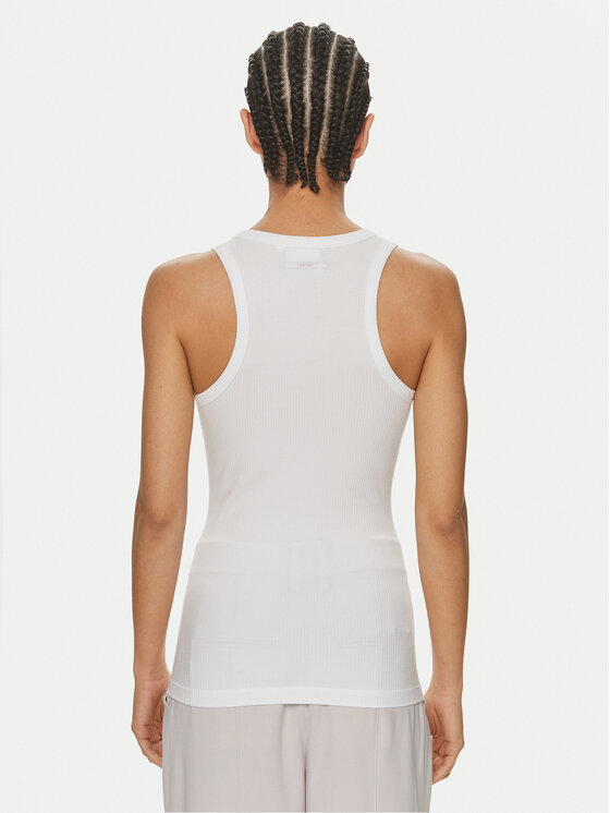 Calvin Klein Calvin Klein Top K20K206554 Bílá Slim Fit