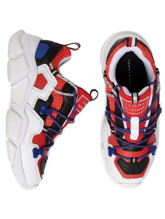 Tommy Hilfiger Sneakersy City Voyager Chunky Sneaker FW0FW04610 Czerwony