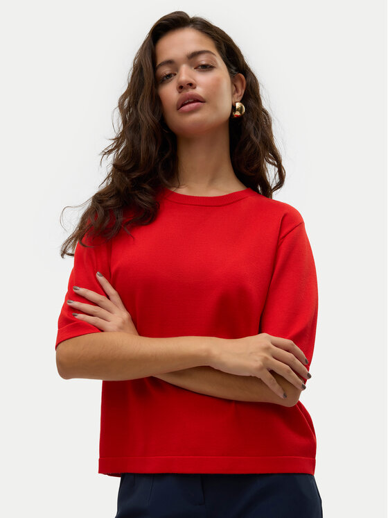 Vero Moda Vero Moda Светр Silje 10320460 Червоний Oversize
