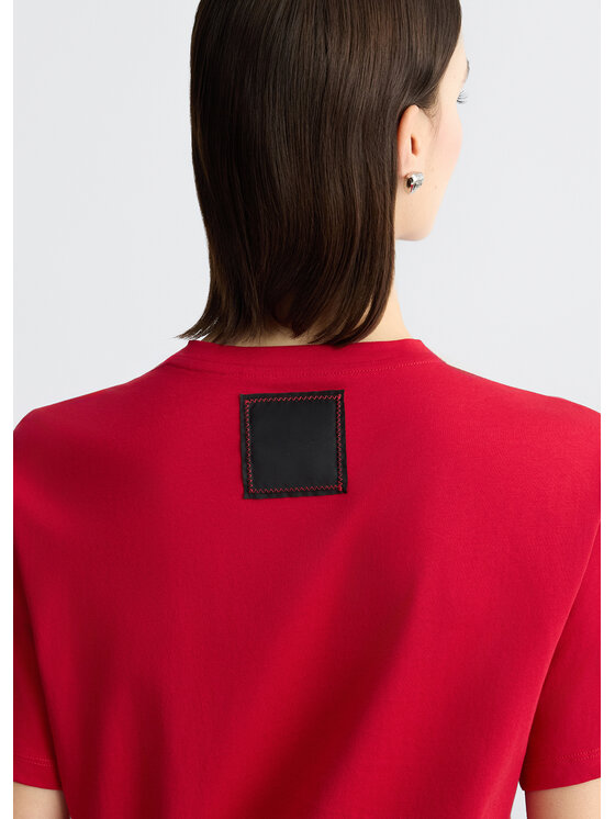 Liu Jo Liu Jo T-shirt CA5392J6308X0644 Rosso Regular Fit