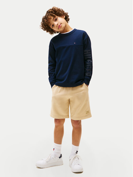 Tommy Hilfiger Tommy Hilfiger Blúz Graphic KB0KB09845 Sötétkék Regular Fit