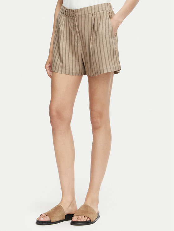 Vero Moda Pantalon scurți din material Rosie 10346913 Maro deschis Loose Fit
