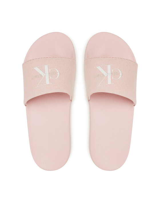 Calvin Klein Jeans Calvin Klein Jeans Plätud Slide Monogram Wn Logo Ck YW0YW01967 Roosa