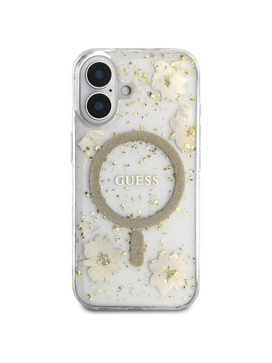 Guess Guess Etui na telefon Apple iPhone 16 Beżowy