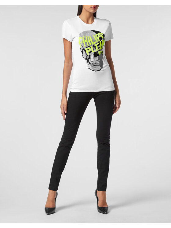 PHILIPP PLEIN PHILIPP PLEIN T-Shirt 681 Bílá Regular Fit