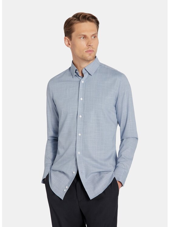 Pako Lorente Pako Lorente Koszula P25WF-1X-020 Granatowy Slim Fit