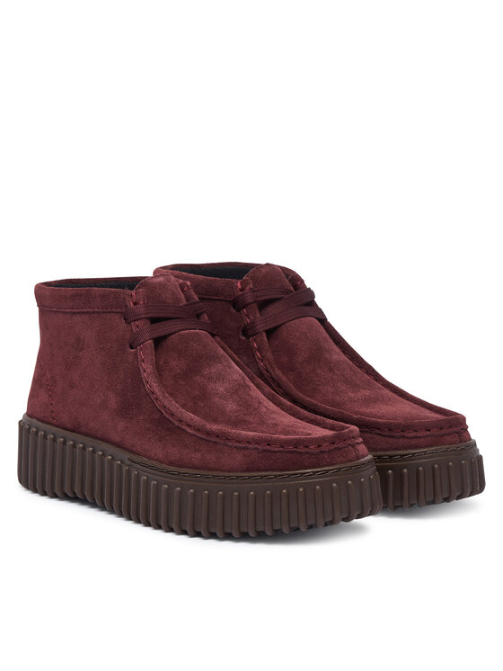 Clarks Clarks Trzewiki Torhill Moss 26329426 Bordowy